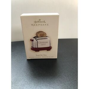 2007 Hallmark Toast for Two Christmas Keepsake Ornament W/Box‎